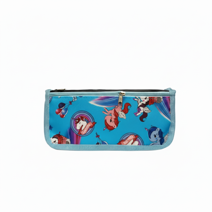 Magical Unicorn Dreams Pencil Pouch – Durable Large-Capacity Stationery Bag for Girls and School Students (Model 6622)