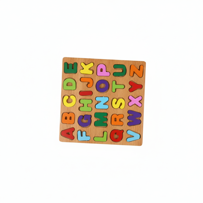 Alphabet Wooden Peg Puzzle Model 41/6 – Educational ABC Letter Board for Toddlers and Preschool Learning