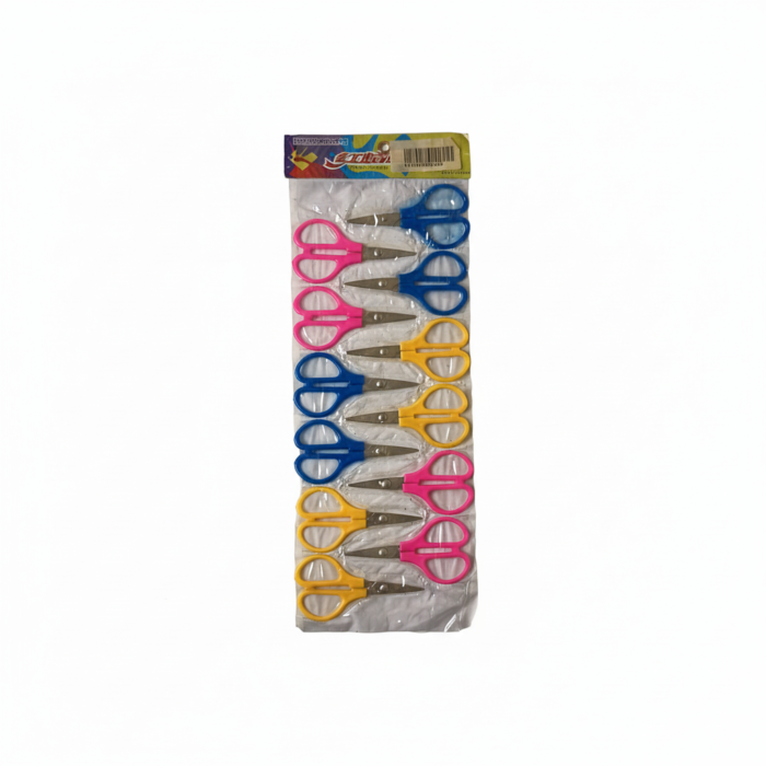 Stainless Steel Safety Scissors for Students – Multi-Color Bulk Pack of Durable Craft Scissors for School, Art, and Office