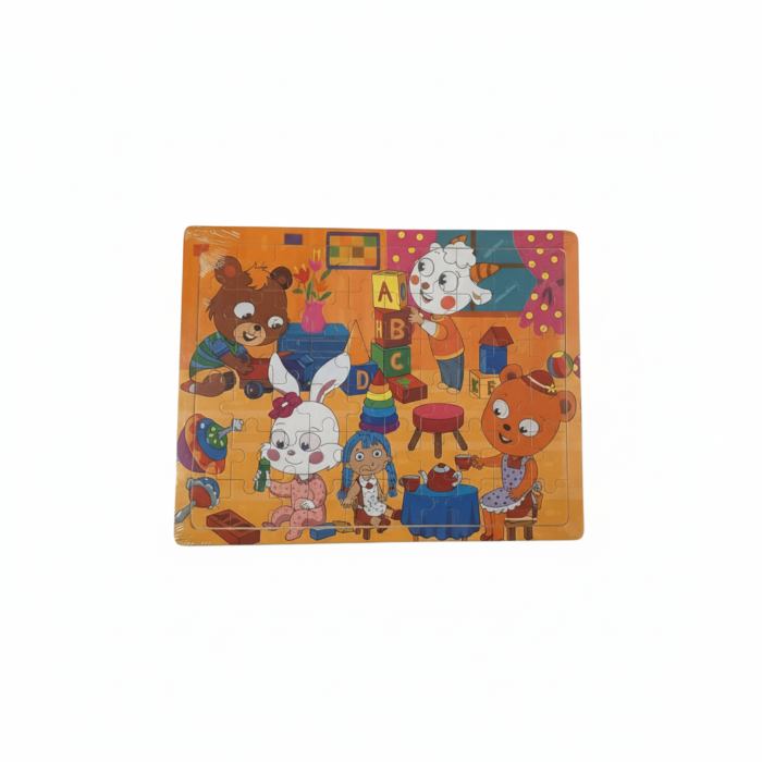 Educational Wooden Jigsaw Puzzle Mix – Early Learning Alphabet, Numbers, Farm Animals, and Zoo Collection for Toddlers & Preschoolers