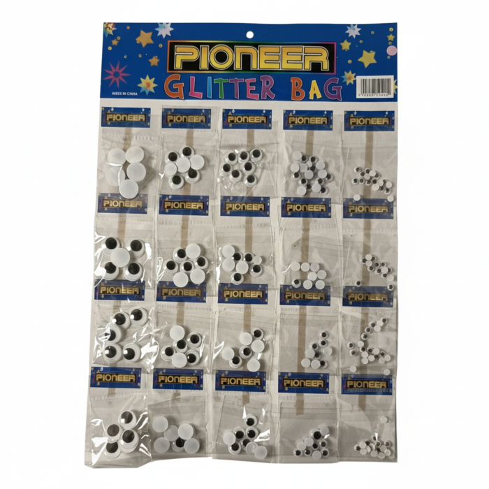 Pioneer Google Eyes Bulk Collection (S 10/08) – Multi-Size Wiggle Googly Eyes for Arts & Crafts, School Projects, and DIY Decorations